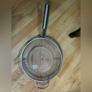 NIB - Williams-Sonoma Mesh Grill Stainless Steel Chefs Pan-Removable Handle NEW